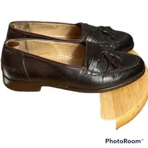 Bally | Shoes | Bally Vigo Brown Leather Tassel Loafers Size  display picture 2
